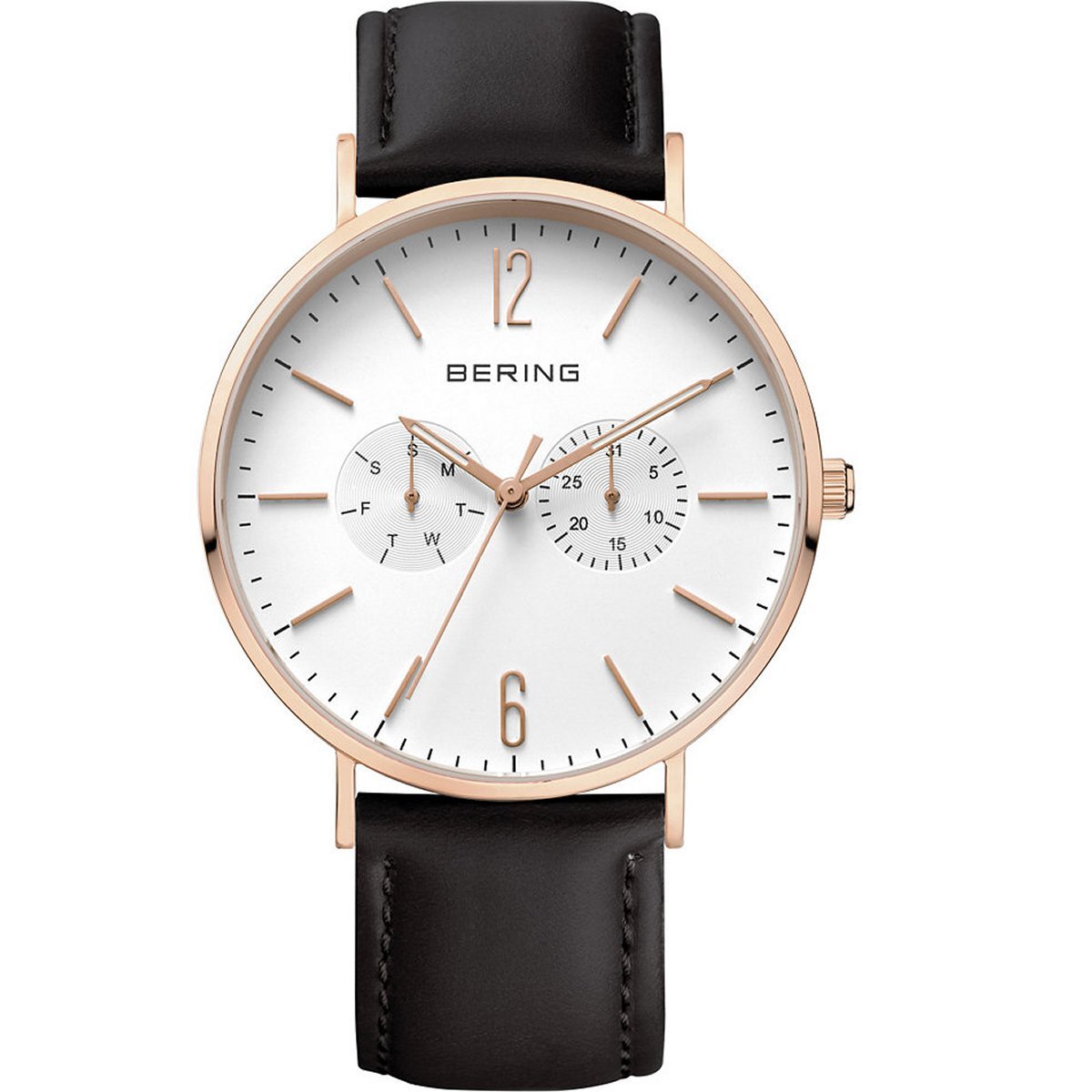 Bering Men's Wristwatch Ultra Slim 14240-464 Leather | eBay