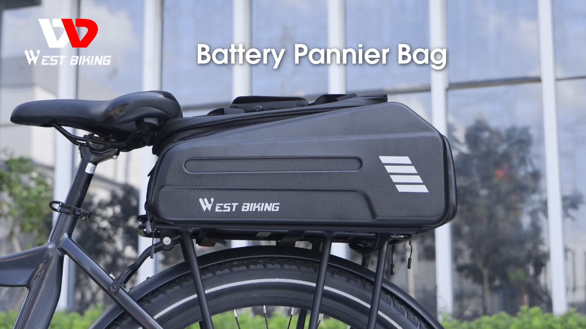 WEST BIKING Waterproof E-bike Battery Bike Pannier Hard Shell