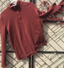 J Crew Men s Medium Sweater Top Quarter Zip Up Soft 100 Cotton L/S