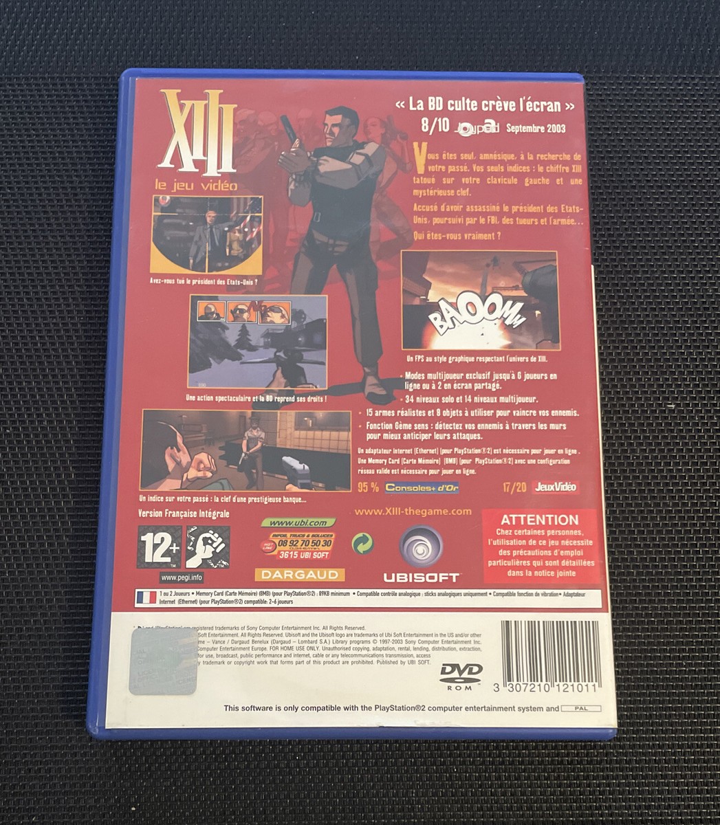 Jeu XIII Pour PlayStation 2 - Version Française (PAL) - Très Bon état