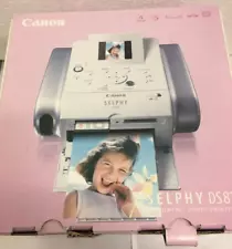 Canon DS810 Compact Photo Printer White Selphy in Box  w/ manual - New