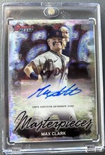 2023 Bowman's Best Max Clark Masterpieces Autograph Auto /99  Tigers SP