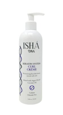 ISHA DNA Keratin System Curl Creme - Infused with Argan Oil and Coconut Oil -...