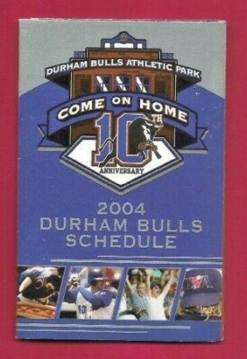 Pocket Schedule -2004 - Durham Bulls - AAA International League | eBay