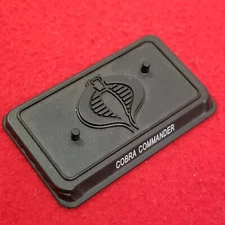 GI Joe Figure Name Plate Display Stand / Base    2011 - 2014 Cobra Commander (A)