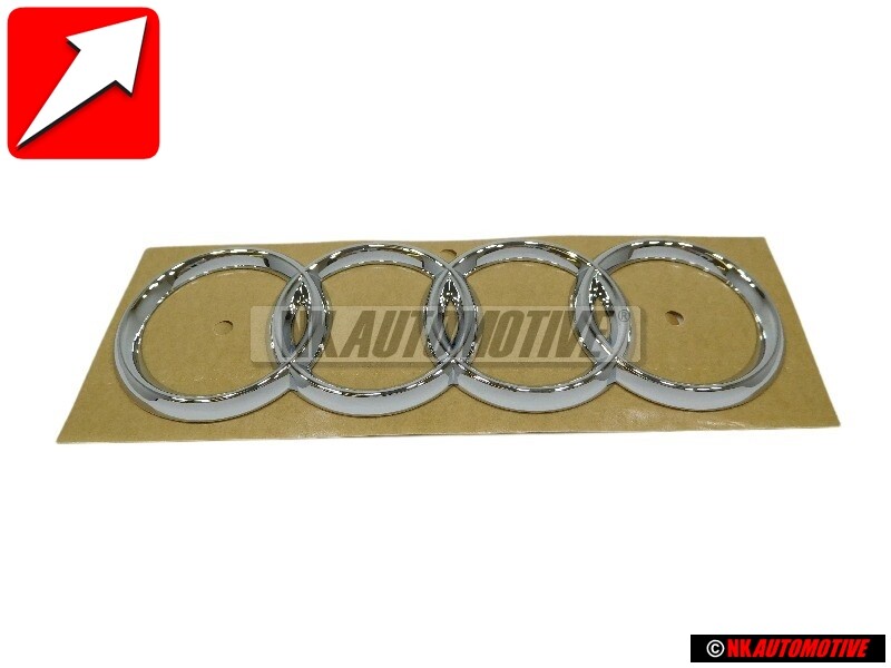 Original Audi Rings Rear Boot Badge Emblem Chrome - 441853742 2ZZ 