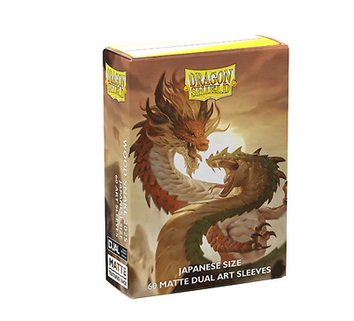 60 Dragon Shield Japanese Sleeves - Matte Dual Art Sleeves - Wood Snake 2025