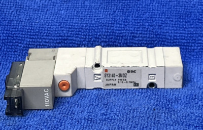 SMC ~ SY31403MOZ Solenoid Valve, Air, 2-Position Single Solenoid, Pilot, 110 VAC