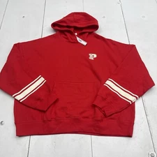 Victoria’s Secret Pink Red Pullover Hoodie Women’s Size XL