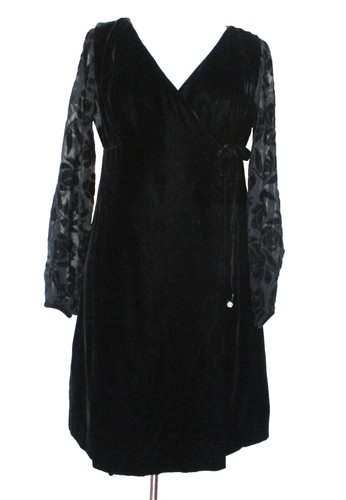 Vintage Bebe Dress Womens Small Black Velvet Gold Chain Strap Asymmetrical Wrap | eBay Vintage Bebe Dress Womens Small Black Velvet Gold Chain Strap Asymmetrical Wrap | eBay