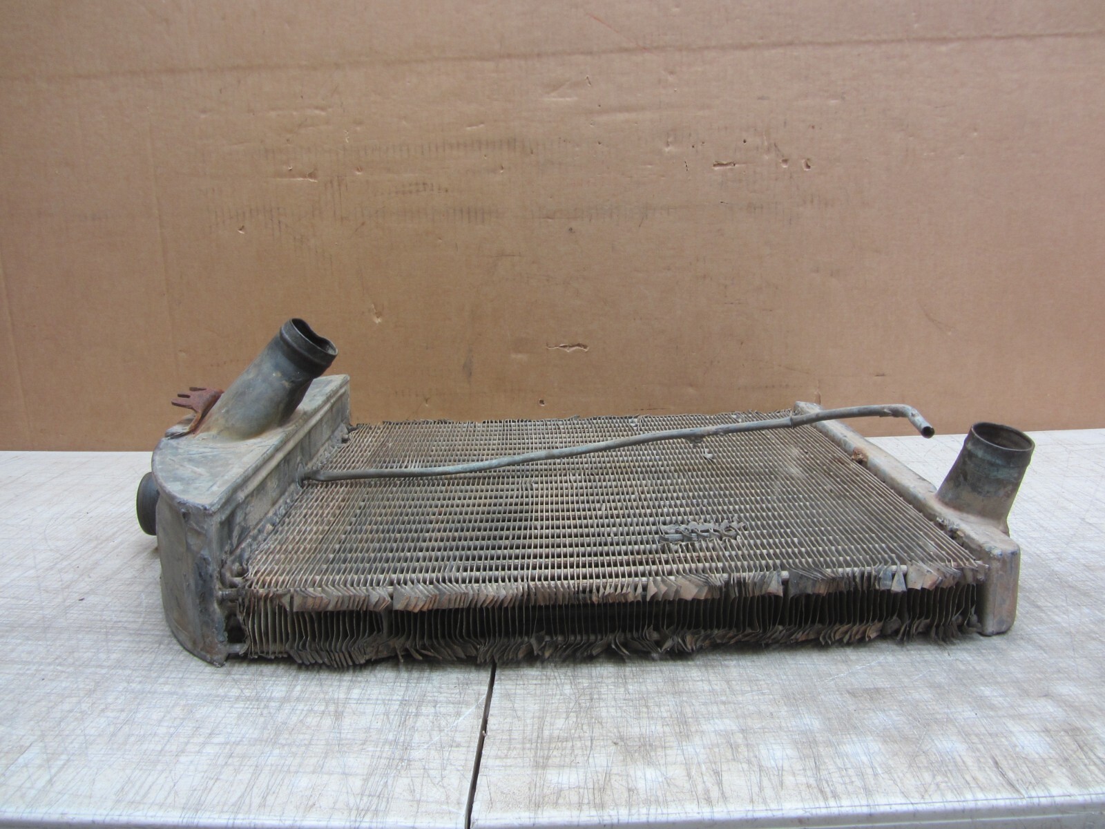 Model A Radiator Tank VTG ANTIQUE ORIGINAL FORD MODEL A BRASS/COPPER TANK RADIATOR CORE FOR ...