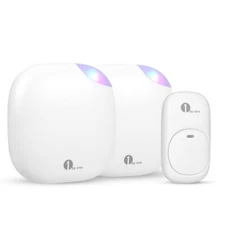 1 by ONE - Easy Chime Wireless Doorbell Kit (2 chimes / 1 transmitter)