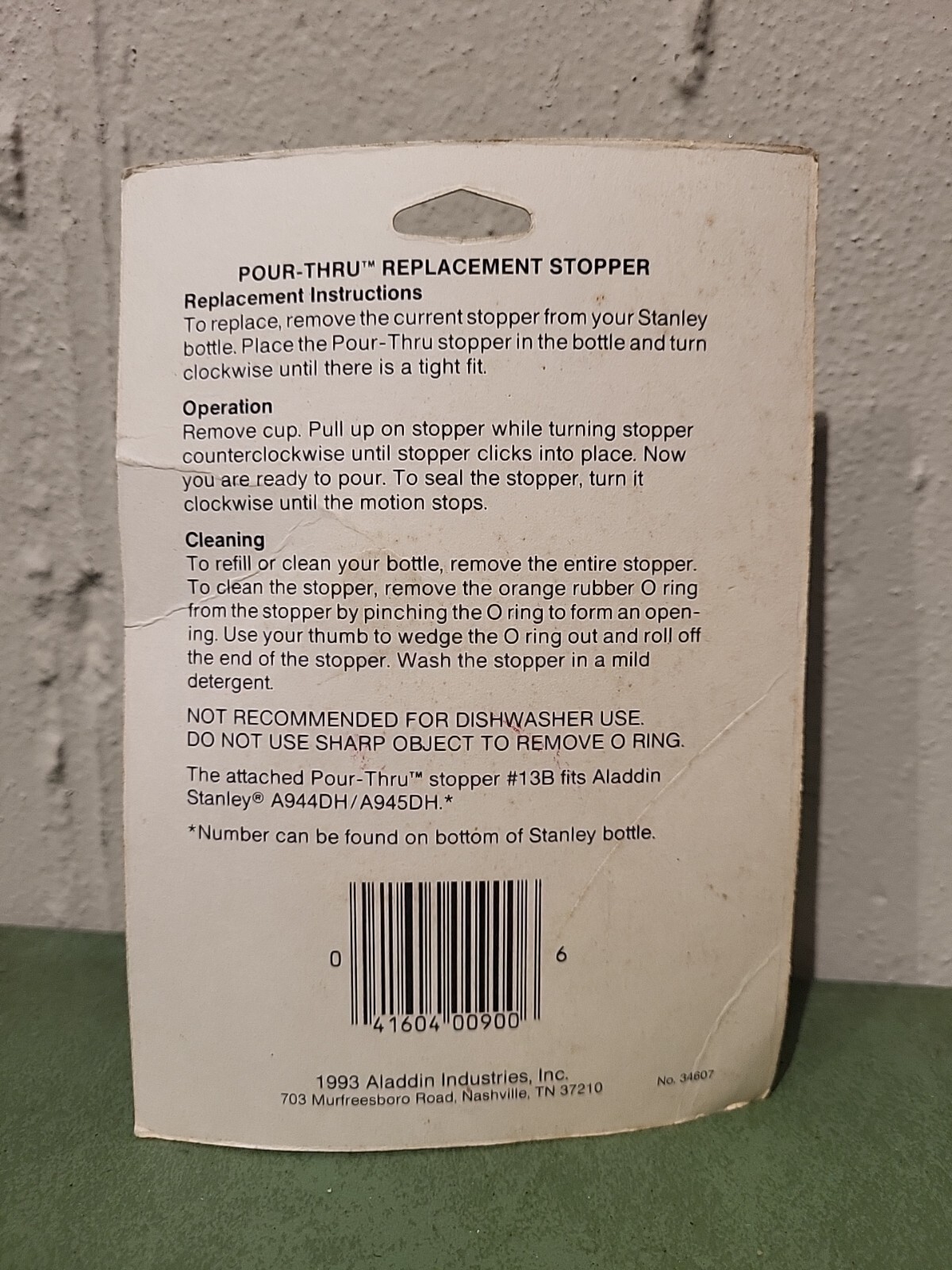 Aladdin Stanley Thermos 13B Pour Thru Replacement Stopper eBay