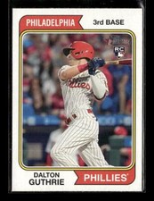 2023 Topps Heritage #305 Dalton Guthrie Rookie Philadelphia Phillies