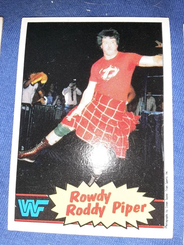 1985 Topps WWF Pro Wrestling Stars #7 ROWDY RODDY PIPER ROOKIE RC RARE HOF