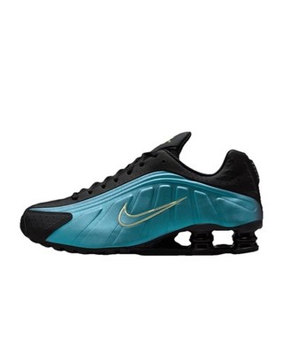 Men s Size 12.5 - Nike Shox R4 Sapphire Black Light Liquid Lime Sneakers New