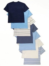 T-shirt Col Rond George Boys - Bleu - Coton - Taille 9-10 Ans