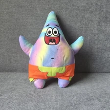 Nickelodeon SpongeBob SquarePants Patrick Star Plush Rainbow Tie Dye 2023