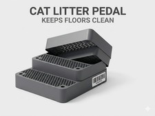 Adjustable 3 Steps Cat Ramp for Litter Box, Detachable Cat Pedal Step Stool w...