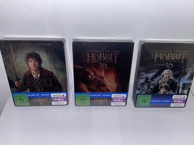 DER HOBBIT 1-3 / 3D Blu-ray Steelbook - Extended Edition! - OVP