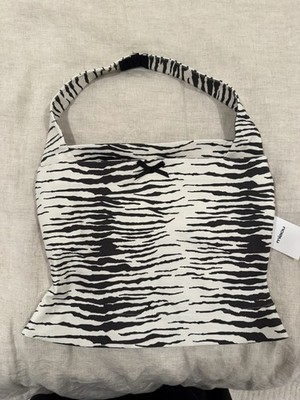 Miaou Zebra Halter Corset Top / Bustier   NWT   Size Small