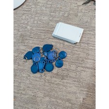 17 Blue RFID Key Fobs 9 RFID White Cards Access Control