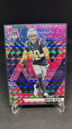 2025 Panini Mosaic Pink Camo Drake Maye #28