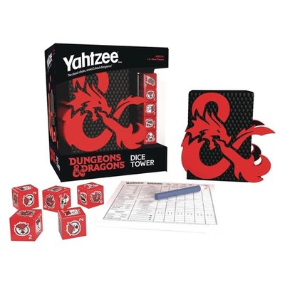 USAopoly Dungeons & Dragons Yahtzee-Würfelspiel Rot 2022 YZ056-370