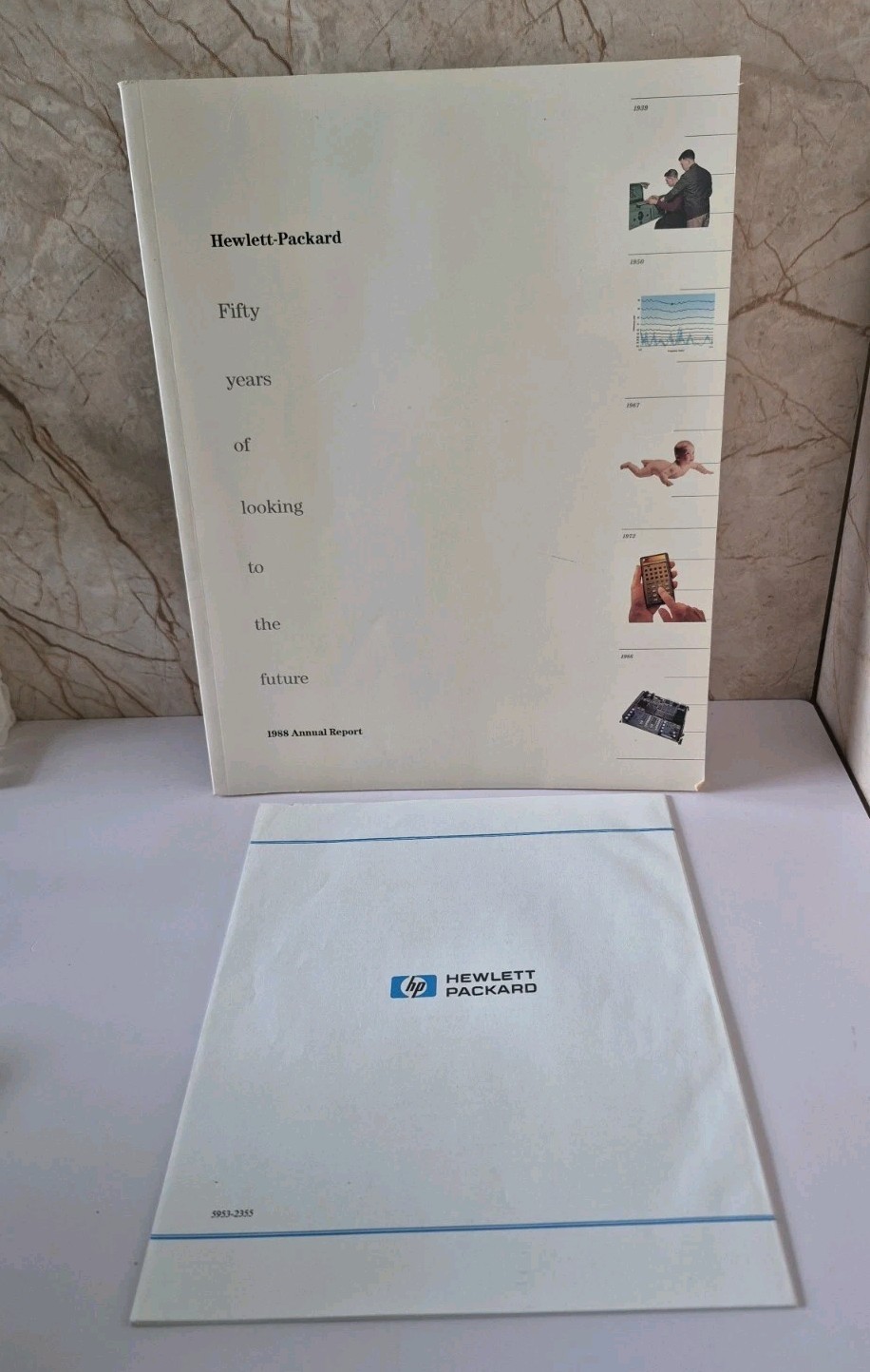 Vintage Hewlett-Packard HP 1988 Annual Report 50th Anniversary History Tech