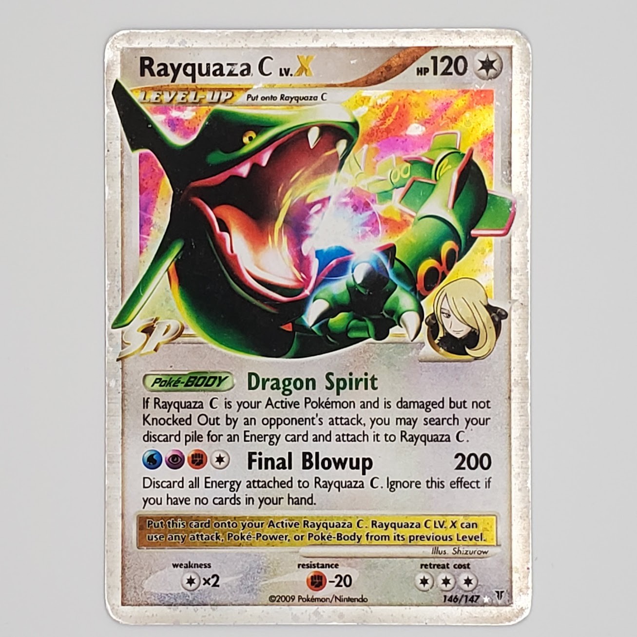 Rayquaza C Lv.X 146/147 Supreme Victors Holo HP Pokemon TCG
