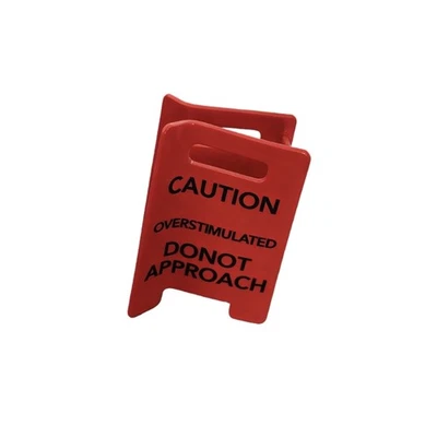 Plastic Hair Clip Caution Overstimulated Hair Barrettes Comfortable Lightweight - Image 1 of 4