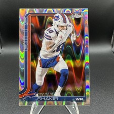 2025 Topps Chrome NFL Football Khalil Shakir Raywave Refractor #32 Buffalo Bills