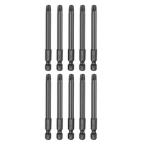 "FüR 10 Stk. T30 Magnet Torx Schraubendreherbits 1/4\" Sechskant 75Mm Schwarz"