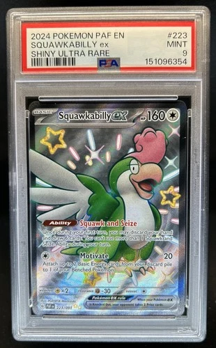 2024 Pokemon Paldean Fates Squawkabilly ex #223/091 PSA 9