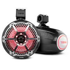 DS18 X Series HYDRO 8" Wakeboard Pod Tower Speaker w/RGB LED Light - 425W - B...