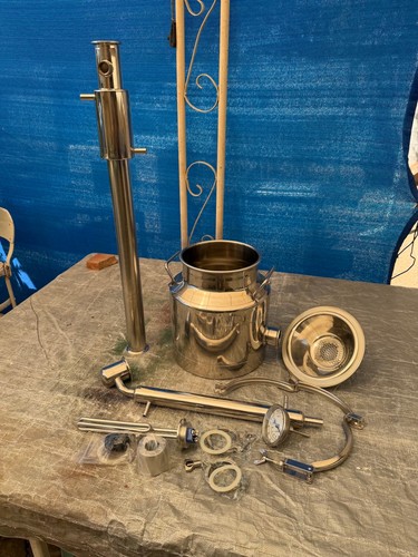3 Gallon Heavy Duty Still with 2β Tri-Clamp Column and Condenser