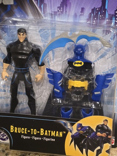 The Batman Animated Series: Bruce To Batman Figure 2004 MATTEL DC Comics VTG NEW - Picture 3 of 5