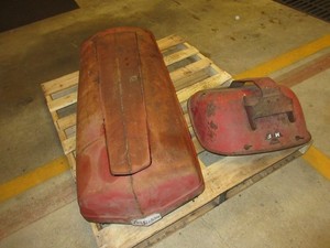 Ferguson Tractor Hood & Massey Ferguson Tractor Seat Original Barn Find