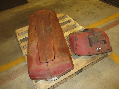 Ferguson Tractor Hood & Massey Ferguson Tractor Seat Original Barn Find