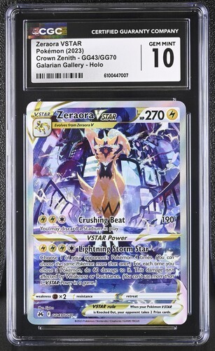 Zeraora VSTAR graded CGC 10 for sale on eBay