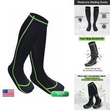 Wading Socks Nylon Fishing Wader Socks for Men and Women Outdoor