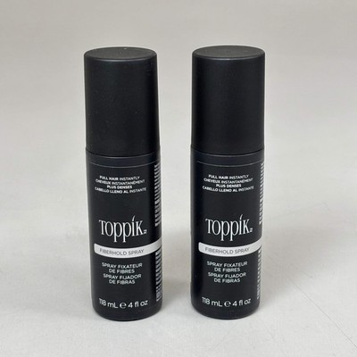 TOPPIK (2 PACK) Fiber Hold Spray Strengthening Bond for Hair Fibers 4 fl oz