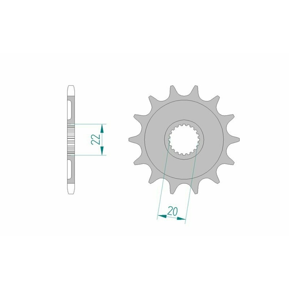Standard Steel Pinion 21309-Step 520 For Motorcycle Parts Accessories