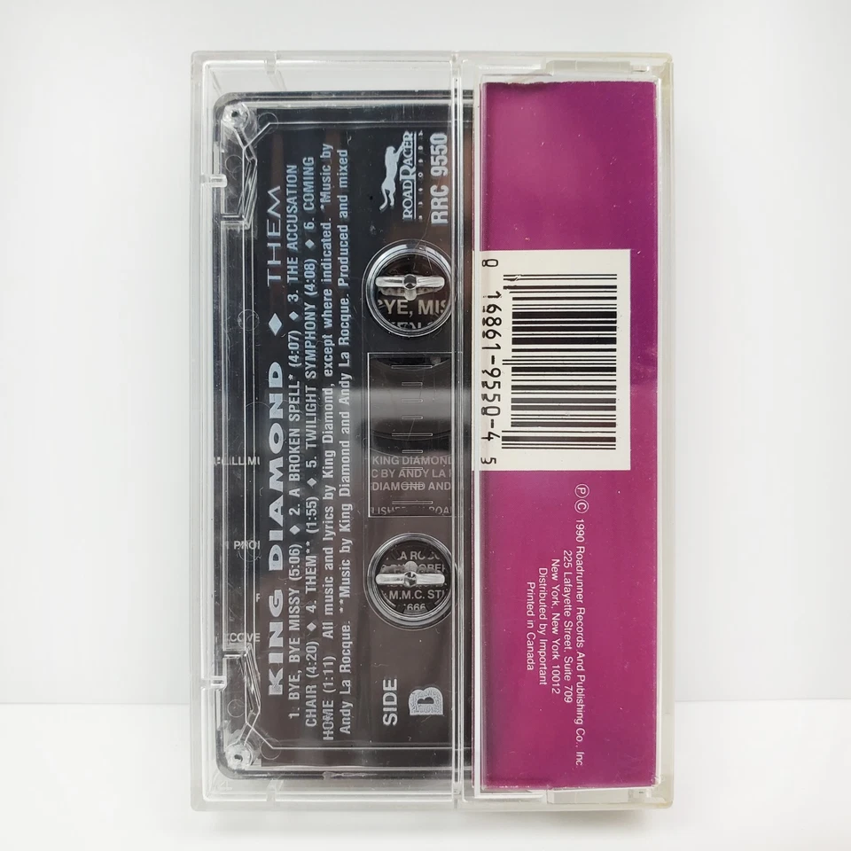 King Diamond Them Cassette Tape Heavy Metal 90s Vintage 1990 Roadrunner Tested - Image 2 of 4