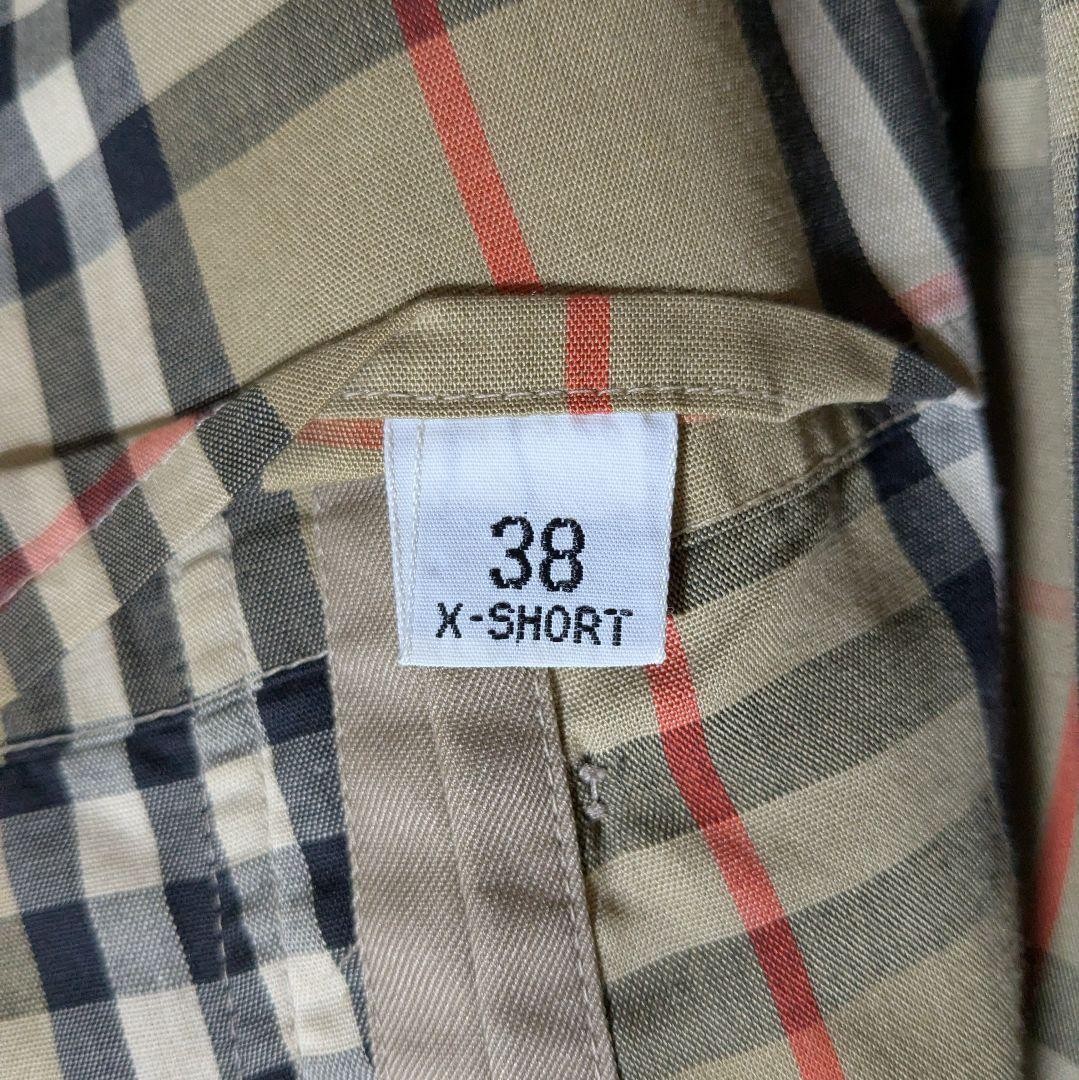 Burberrys Vintage Balmacaan Coat Made in England Nova Check Beige Mens Size M thumbnail 15