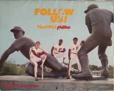 1985 Calendar Signed By 13 Philadelphia Phillies Taylor Gross Hudson Osteen JSA