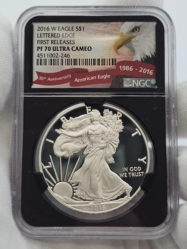 2016-W American Silver Eagle $1 PCGS PR70 PF70 Ultra Cameo WEST POINT ASE