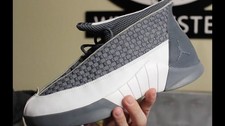 Men's Air Jordan 15 (XV) Flint Grey/White- 2000 Edition- Sz 11.5-New