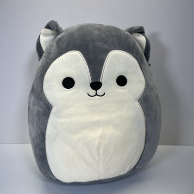 #ad #ad Squishmallows Plush quot;Ryanquot; 11” Husky Cuddle Collect Gray White $13.16