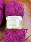 Gemini ALASKA Yarn Wool/Viscose Lot160 Thick N Thin Three 100 Gram Skeins Mauve — photo 4